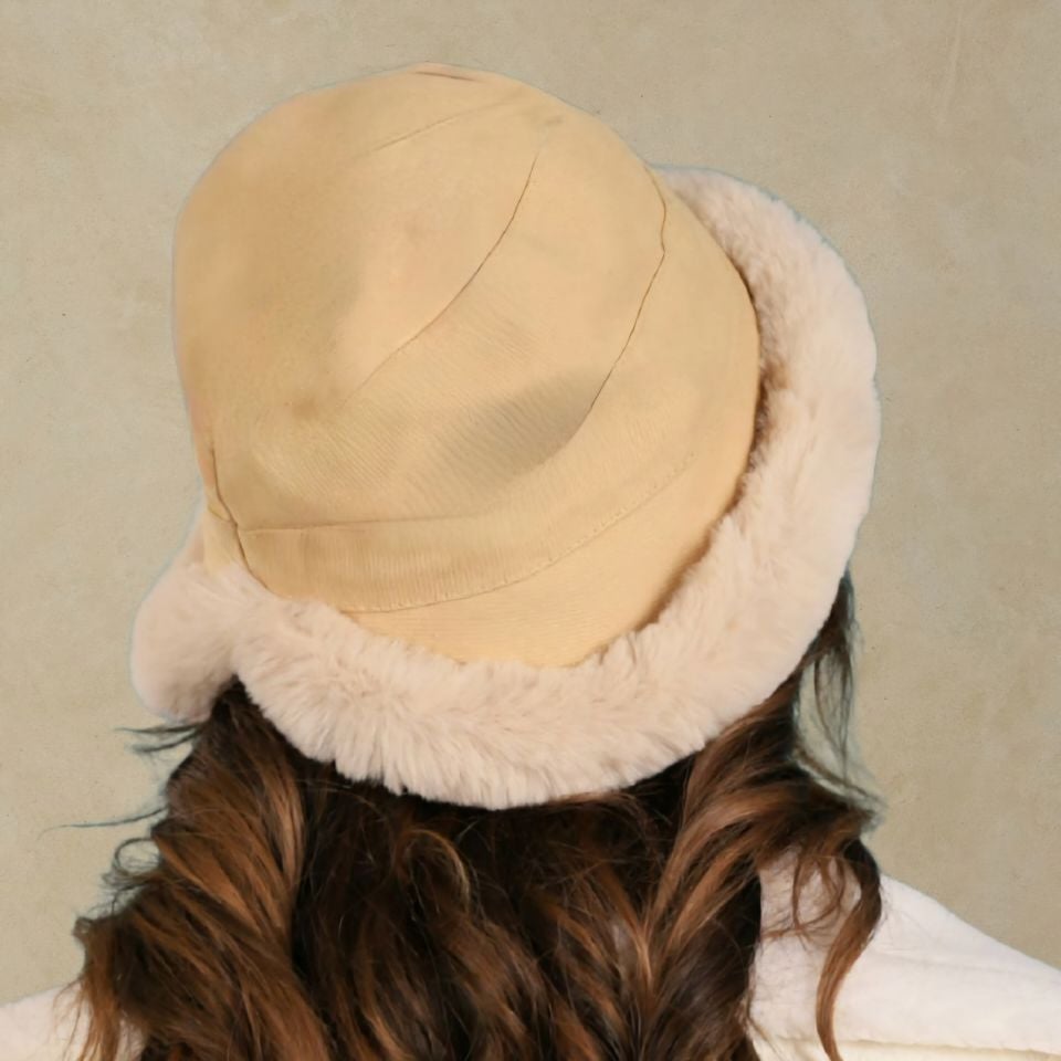 Cara  Model Camel Renk Şapka Çift Taraflı Model