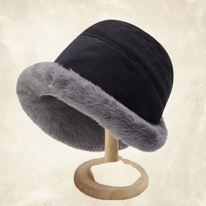 Cara Model Siyah Renk Şapka Çift Taraflı Model