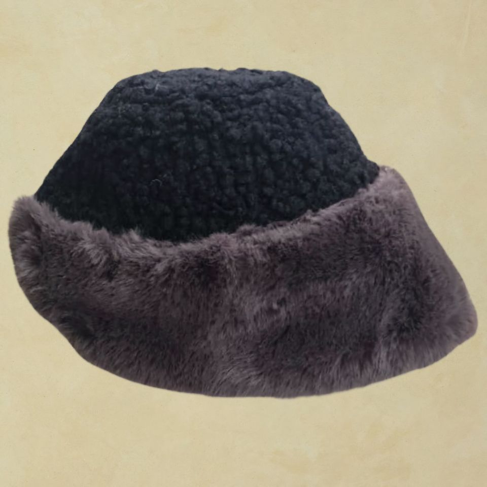 Cara Model Siyah Renk Şapka Çift Taraflı Model