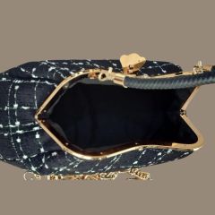 Coco Model Siyah Beyaz Desenli Tasarım Çanta