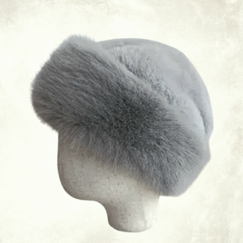 Sierra Gri Renk Peluş Şapka