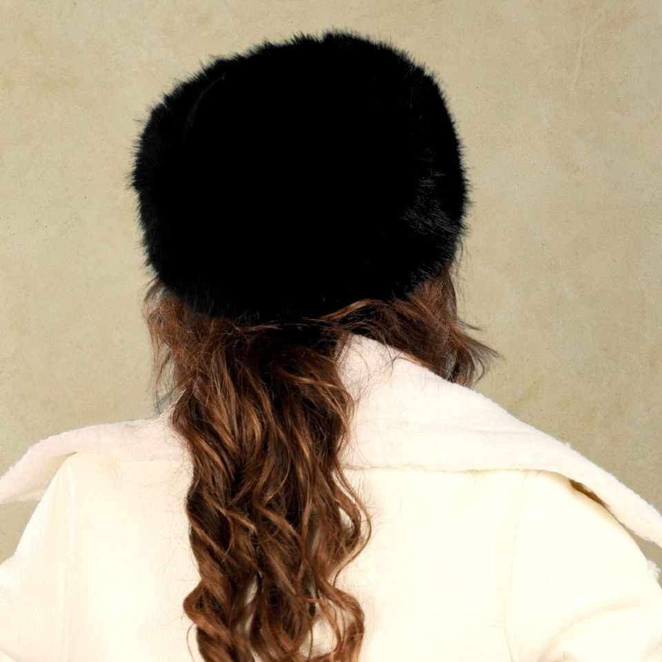 Sierra Siyah Renk Peluş Şapka