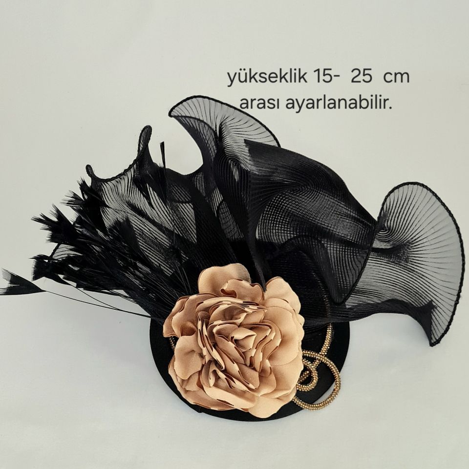 Anna Siyah Gold Renk Vualet 30 cm