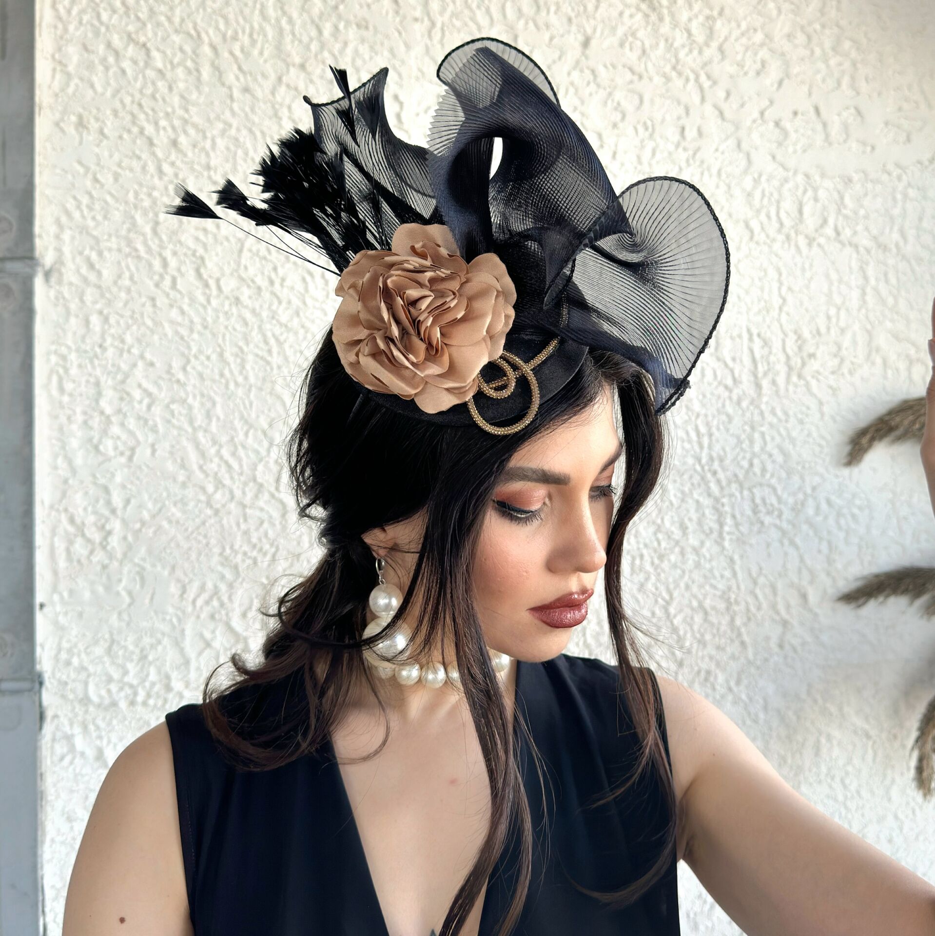 Anna Siyah Gold Renk Vualet 30 cm