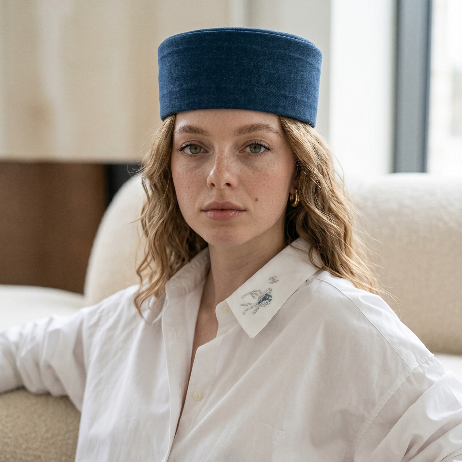Nora Koyu Denim Şapka