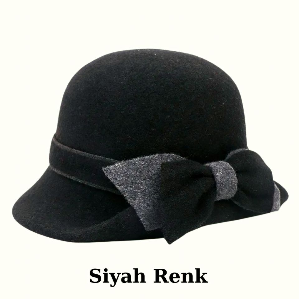Dina Siyah Renk  Şapka