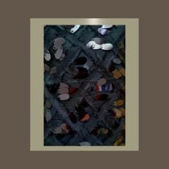 İnci Model Siyah Renk Brode Payetli Kumaş  Tasarım Çanta