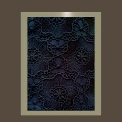 Topuz Model Siyah Renk Güpür Dantel Kumaş Tasarım Çanta