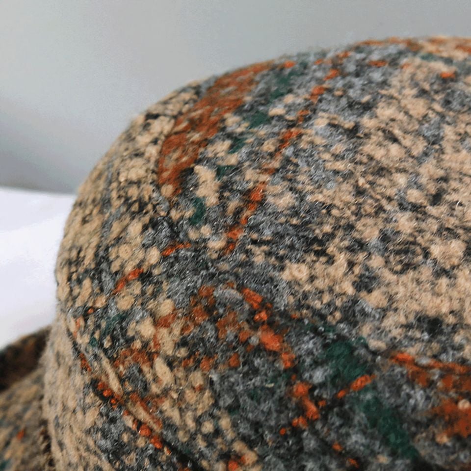 Pamela Camel Renk Desenli  Şapka