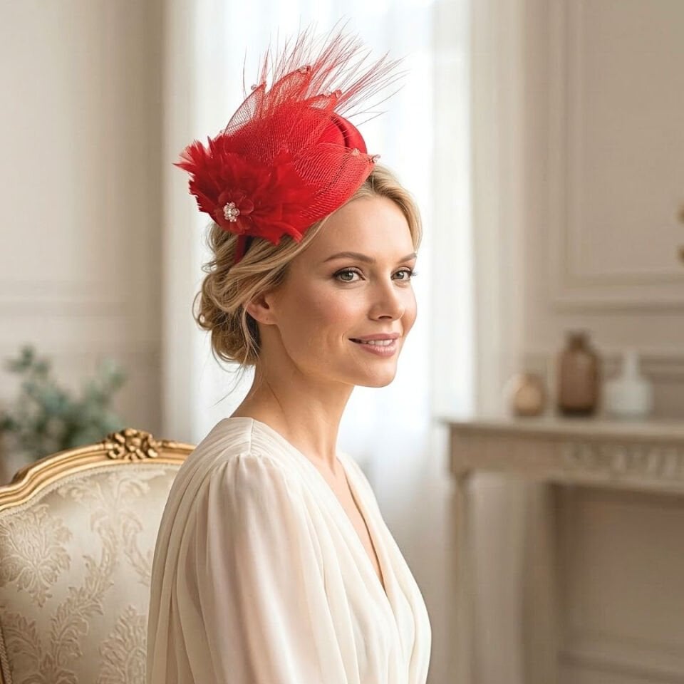 Hazel Kırmızı Renk Vualet 20 cm