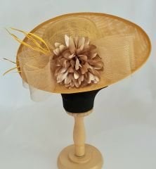Fallon Hardal Renk Elegan Şapka 50 cm