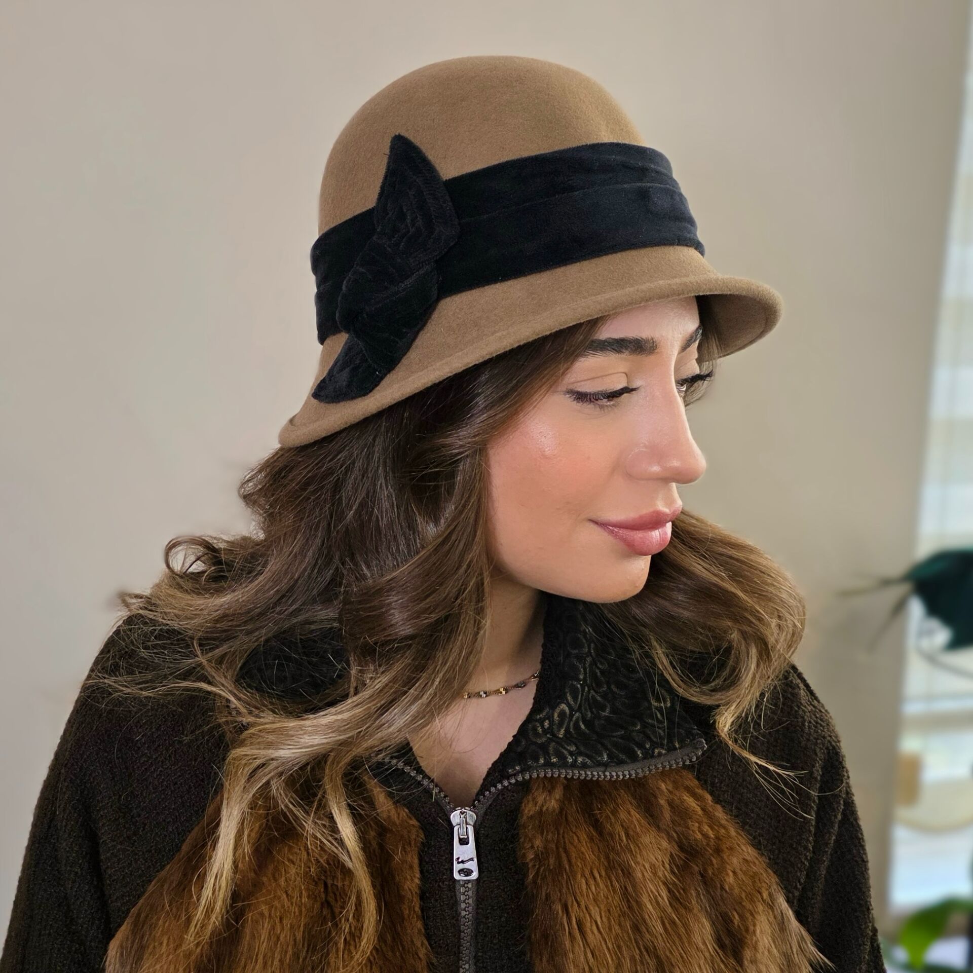 Gloria Camel Renk Şapka