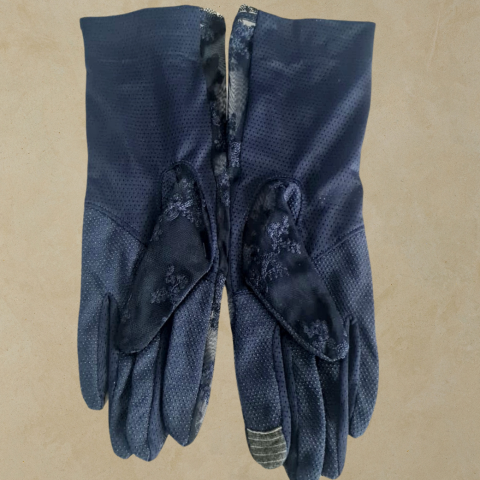 Lacivert Dantel Sürüş Eldiveni