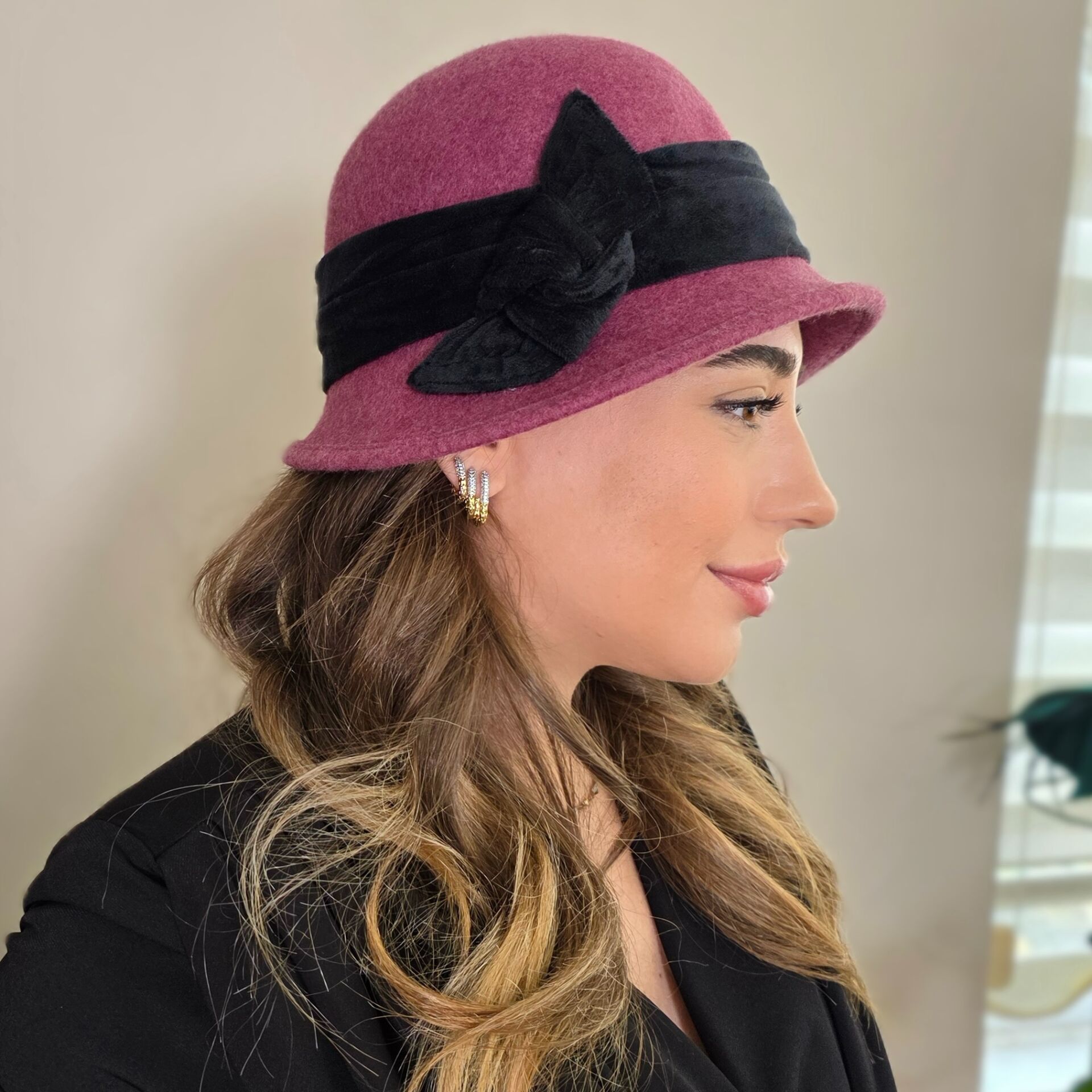 Gloria Gül Kurusu Renk Şapka