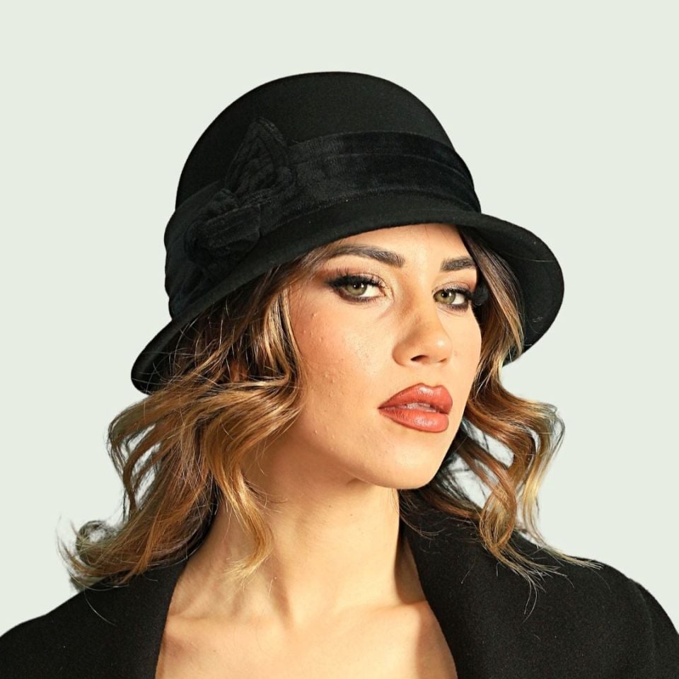 Gloria Siyah Renk  Şapka