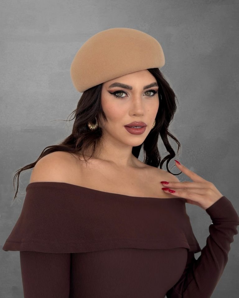Nomi Camel Renk Şapka