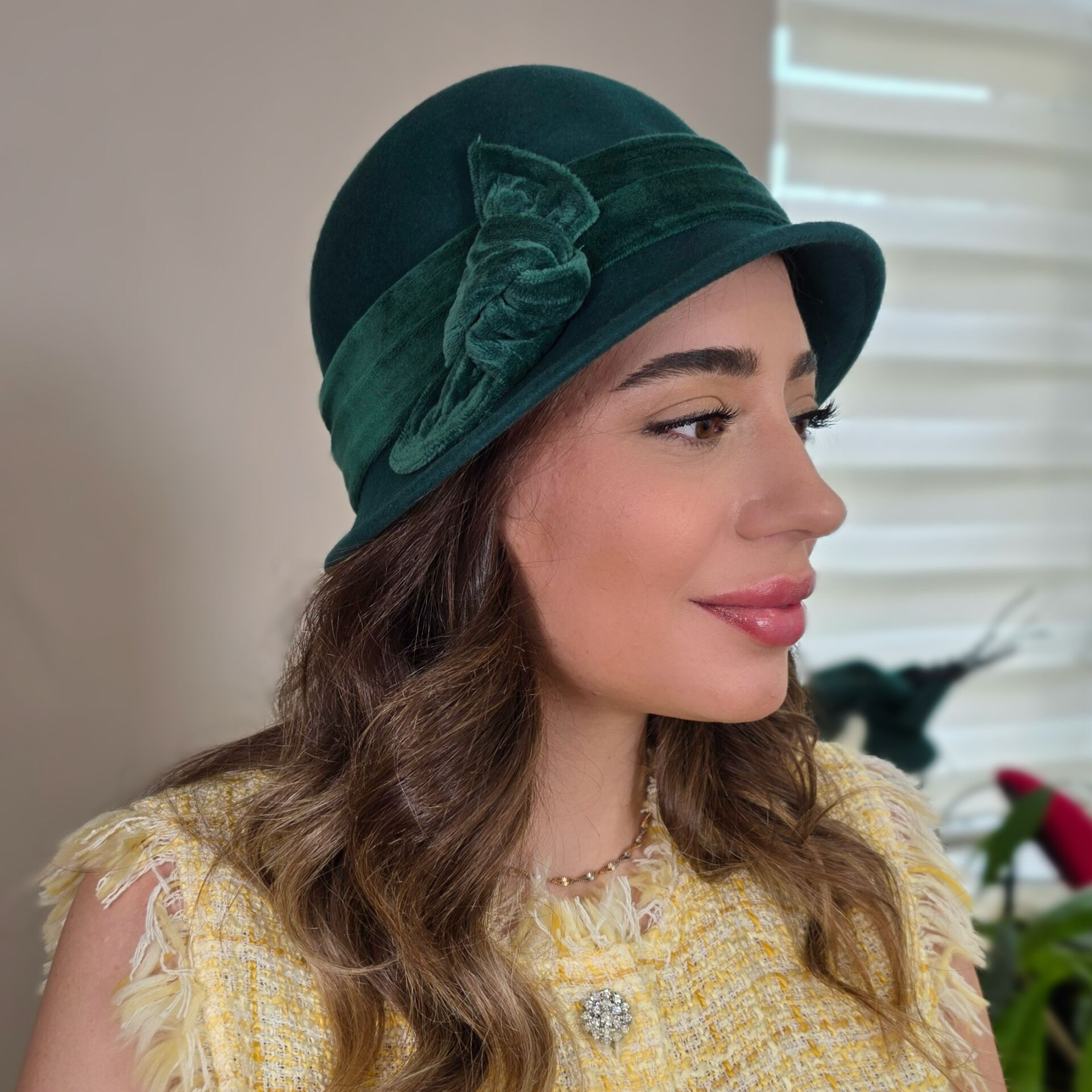 Gloria Yeşil Renk  Şapka