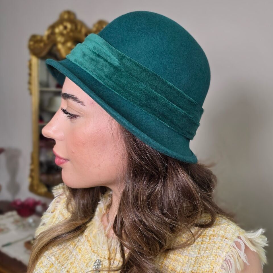 Gloria Yeşil Renk  Şapka