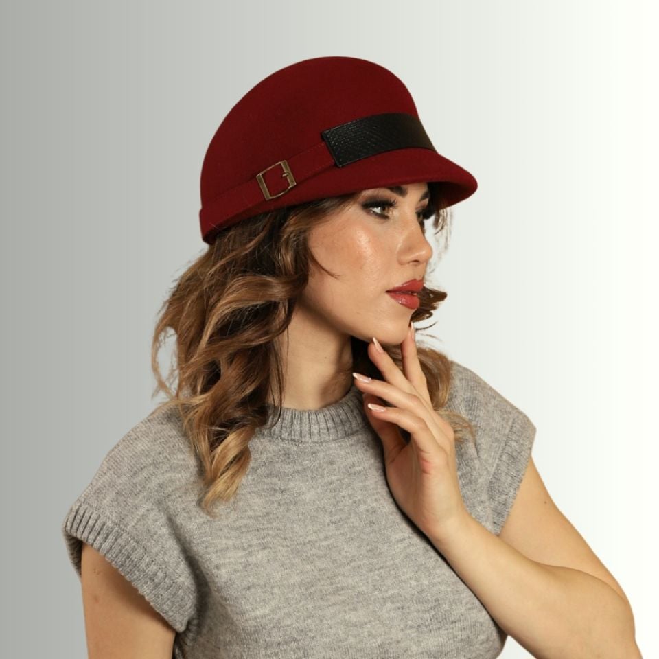 Jessica Bordo Renk  Binici Model Şapka