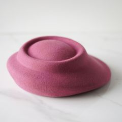 Astrid  Gül Kurusu Pembe Renk Derby Şapka 32 cm