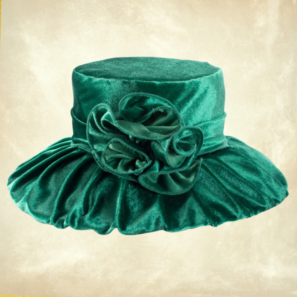 Rebecca Yeşil Renk Derby Şapka