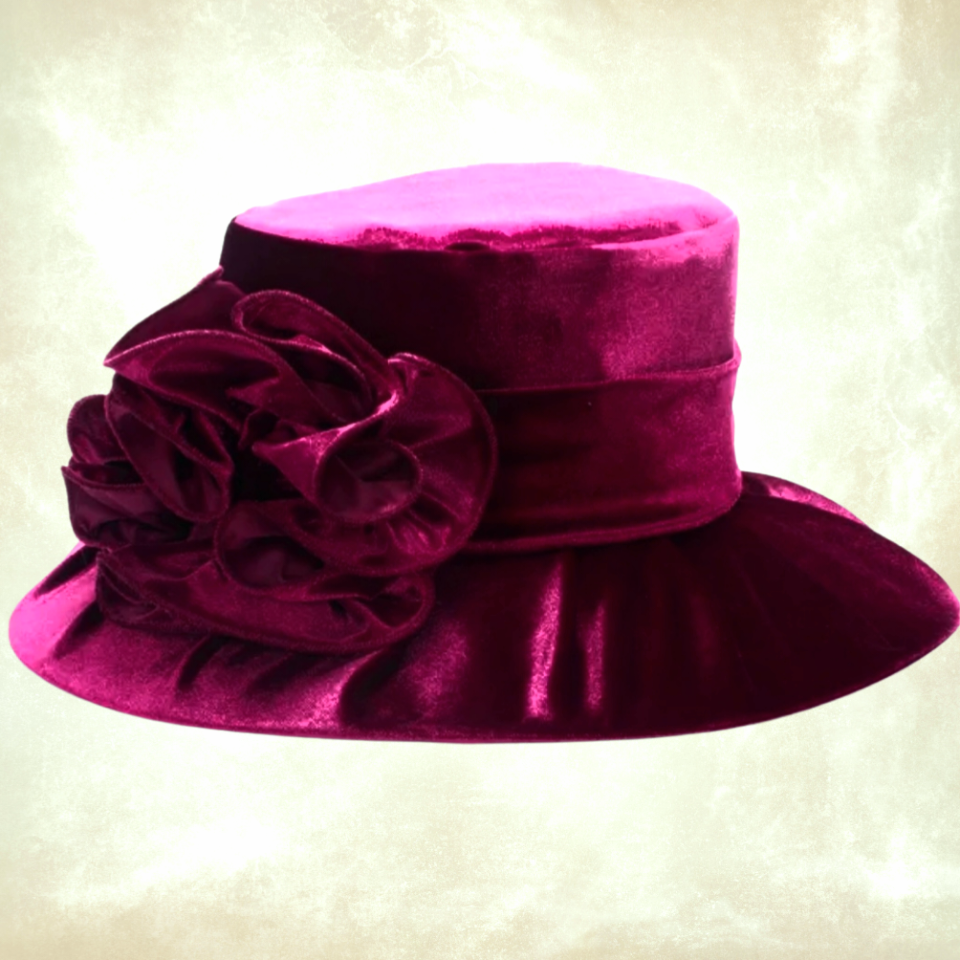 Rebecca Şarap Bordo Renk Derby  Şapka