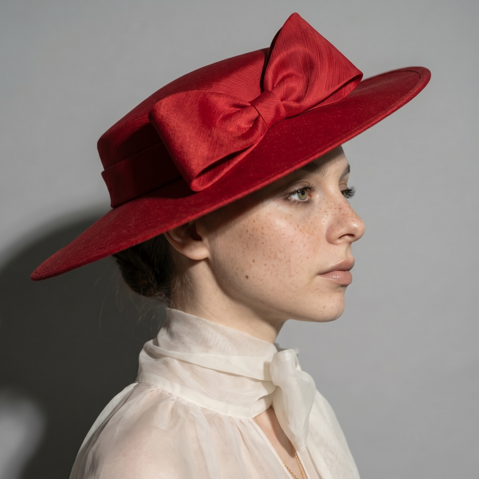 Holly Koyu Kırmızı Renk Vualet Şapka 40 cm