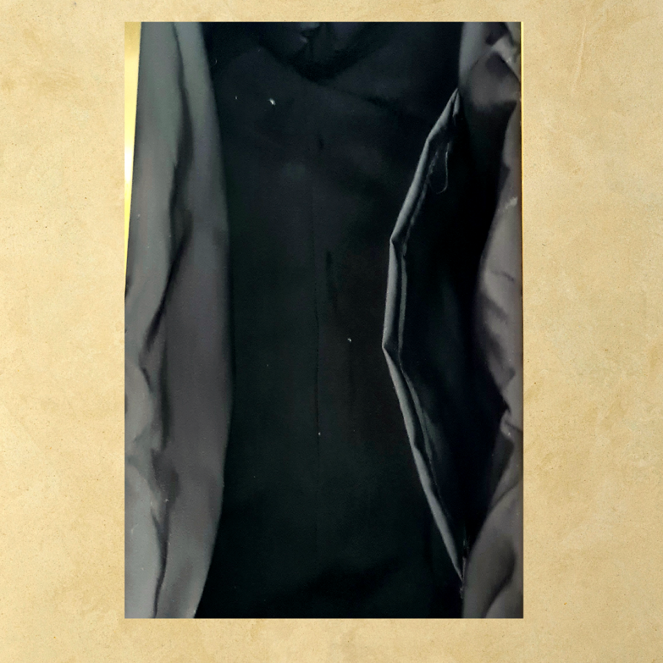 Sardunya Model Siyah Renk  Kumaş Tasarım Çanta