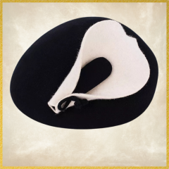 Lilly Siyah Renk Zambak Model Şapka