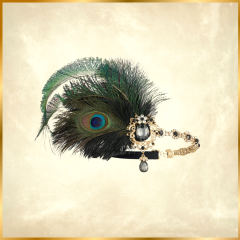 Venüs Siyah Renk 1920s Saç Aksesuarı