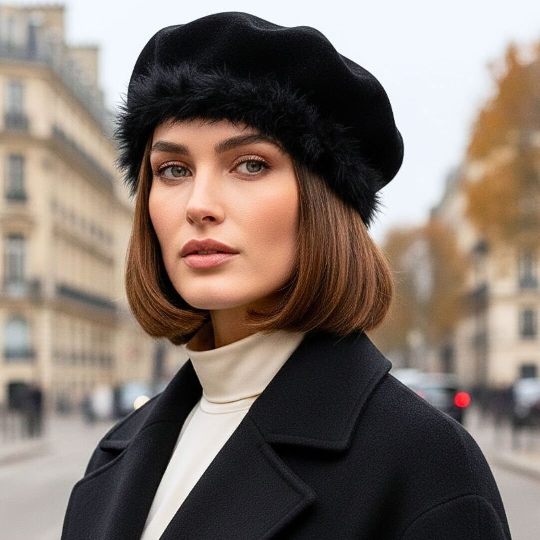 Amata Siyah Renk Ressam Bere Yetişkin Boy