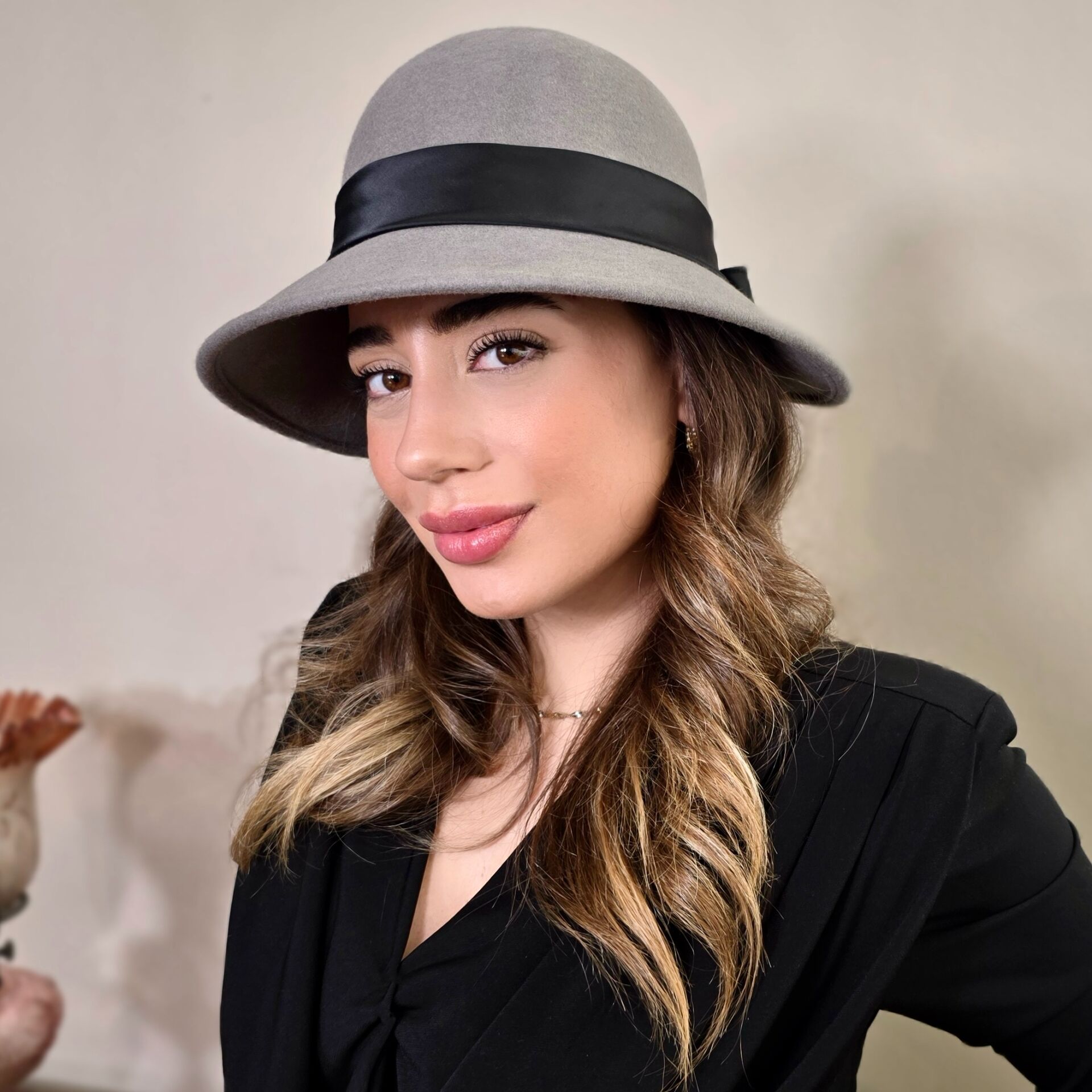 Helena Duman  Gri Renk  Şapka