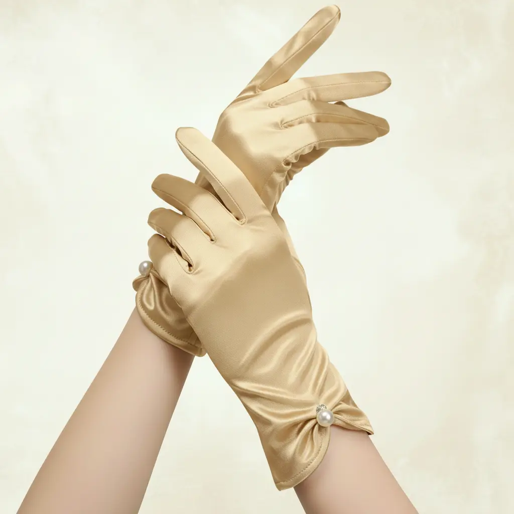 Opera Gold Saten Eldiven