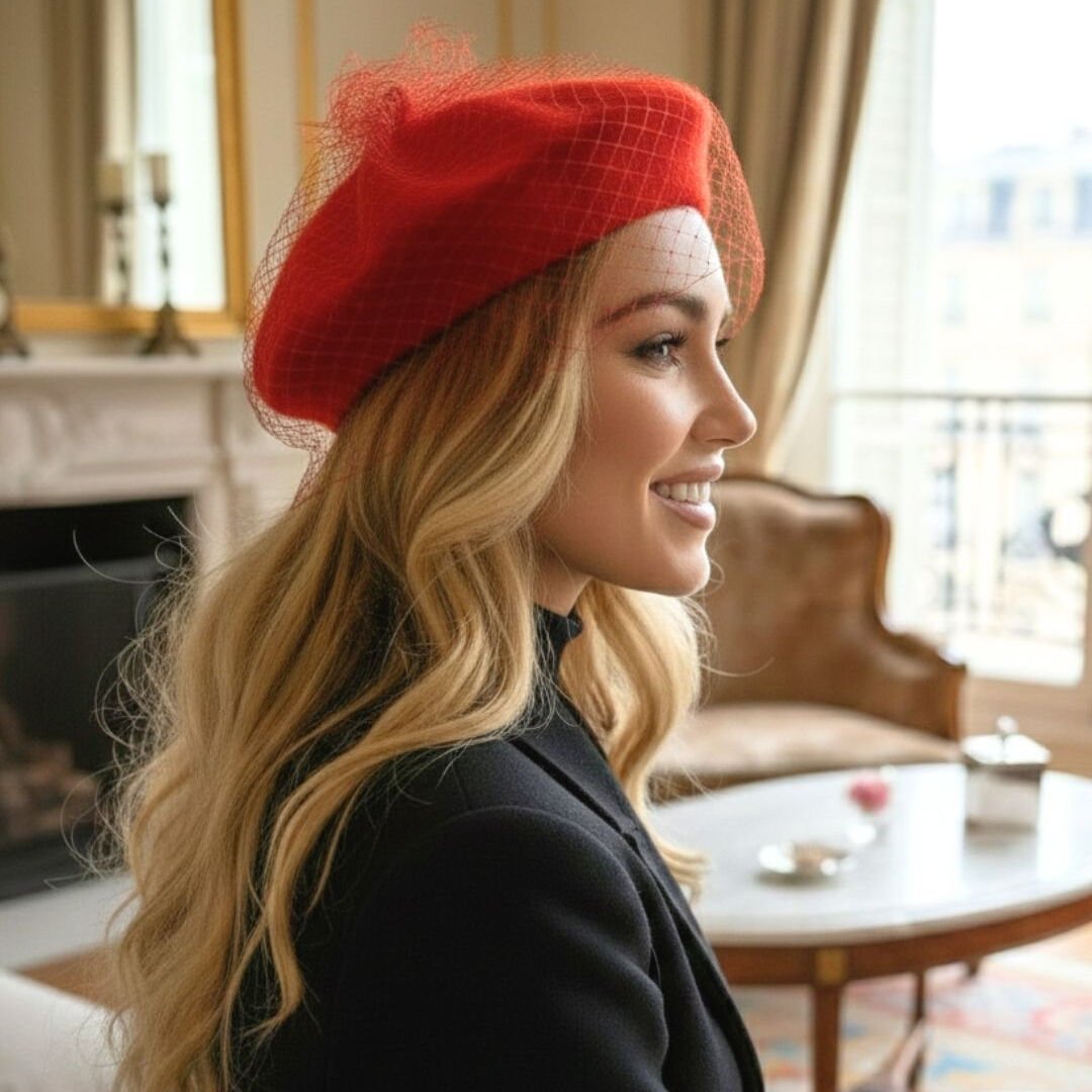 Amata Kırmızı Renk Ressam Bere Yetişkin Boy