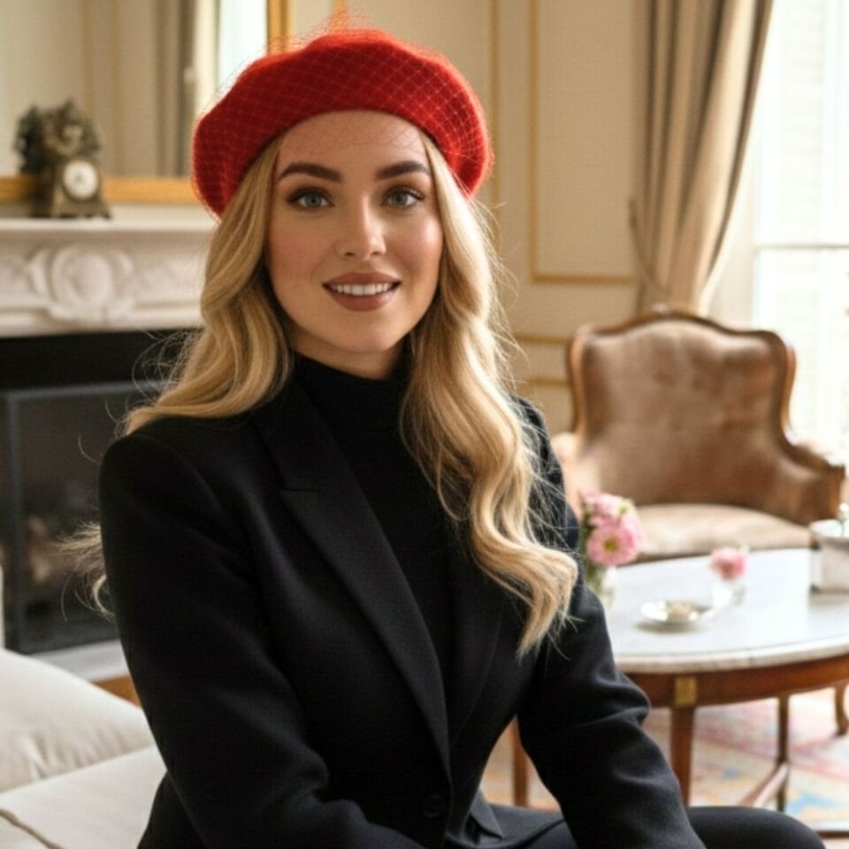 Amata Kırmızı Renk Ressam Bere Yetişkin Boy