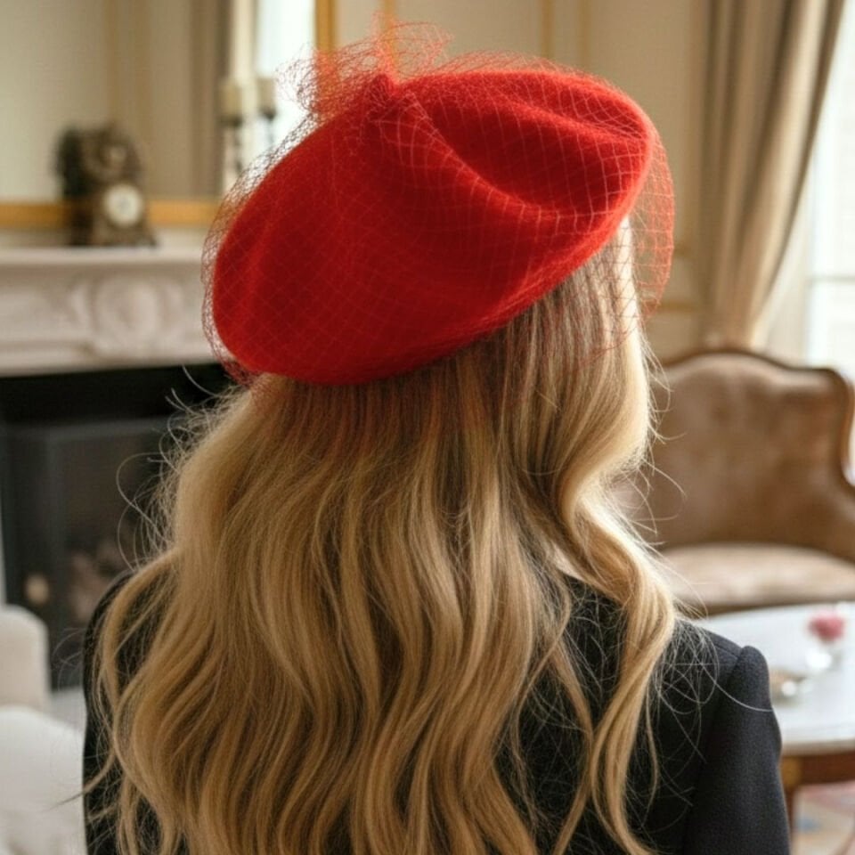 Amata Kırmızı Renk Ressam Bere Yetişkin Boy