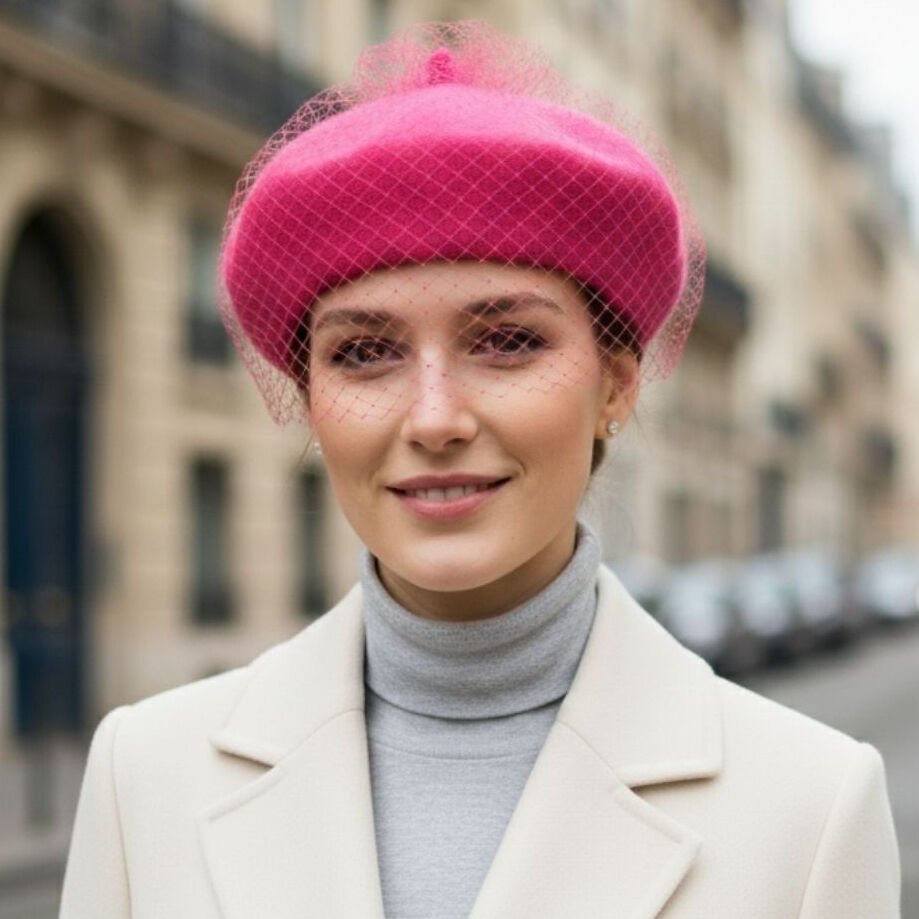 Amata Pembe Renk Ressam Bere Yetişkin Boy M Beden