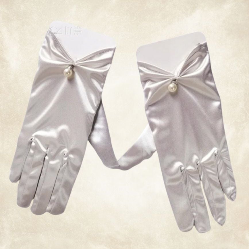 Opera Gri Renk Saten Eldiven