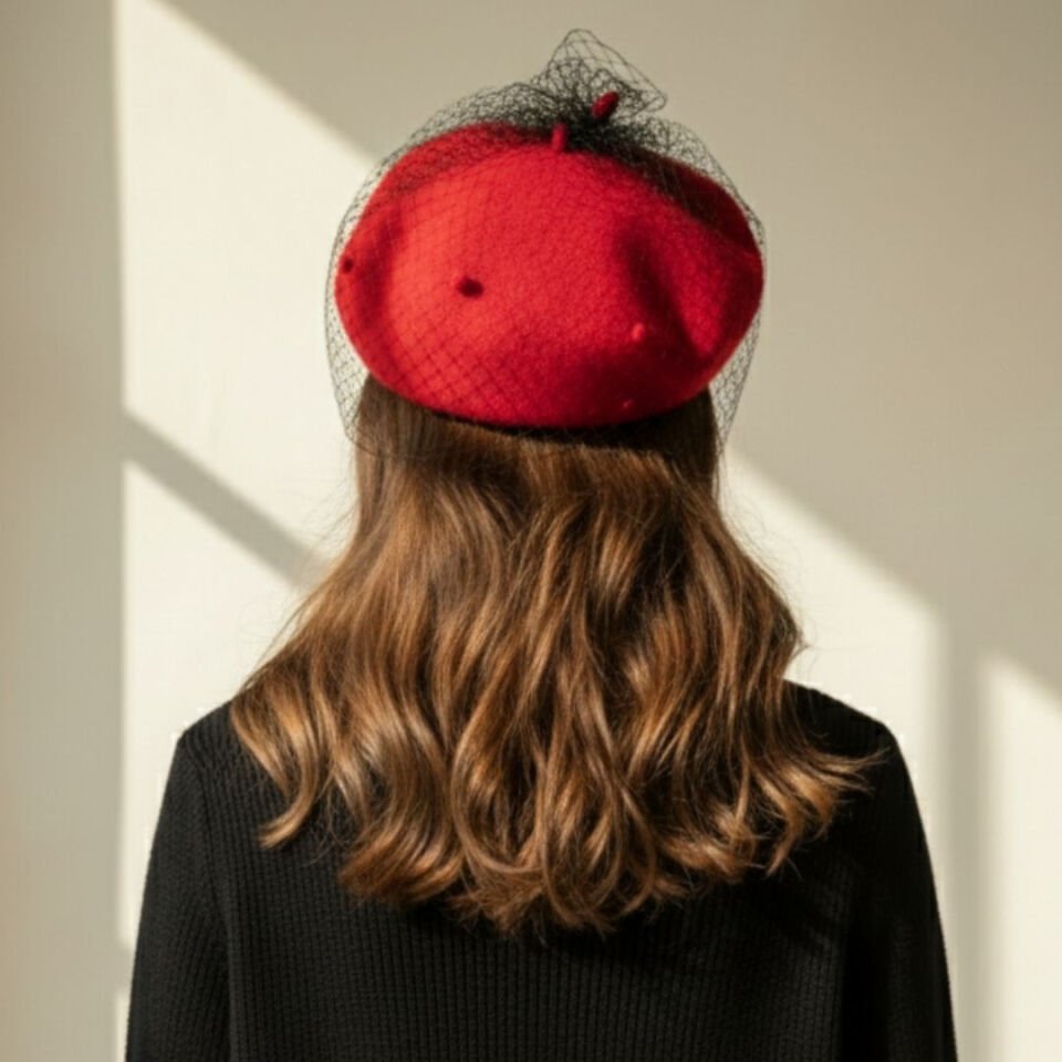 Amata Kırmızı Renk Ressam Bere Yetişkin Boy M Beden