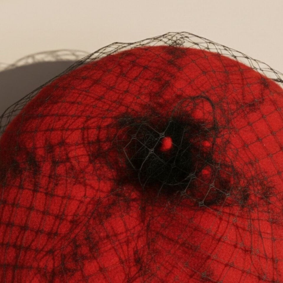 Amata Kırmızı Renk Ressam Bere Yetişkin Boy