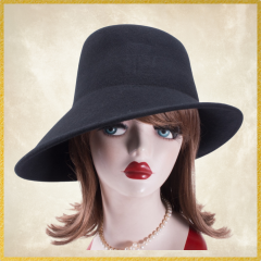 Vafara Asimetrik Siyah Renk  Şapka