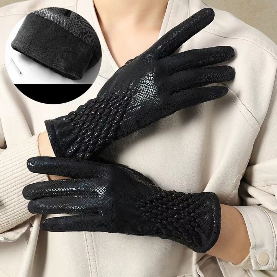 Gotik Siyah Suni Deri Eldiven – Unisex