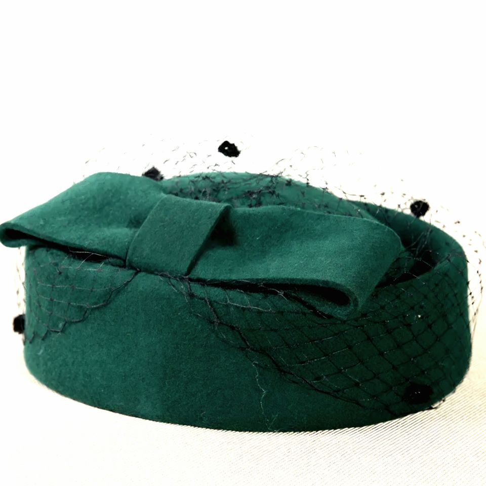 Kate Yeşil Renk Vualet Şapka