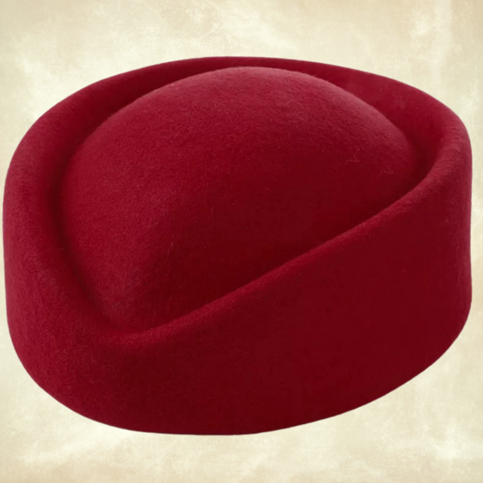 Hostes Bordo Renk Vualet  Şapka