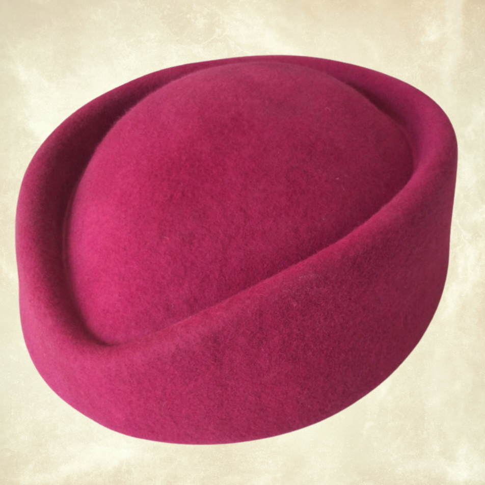 Hostes Fuşya Pembe Renk Vualet Şapka 23 cm