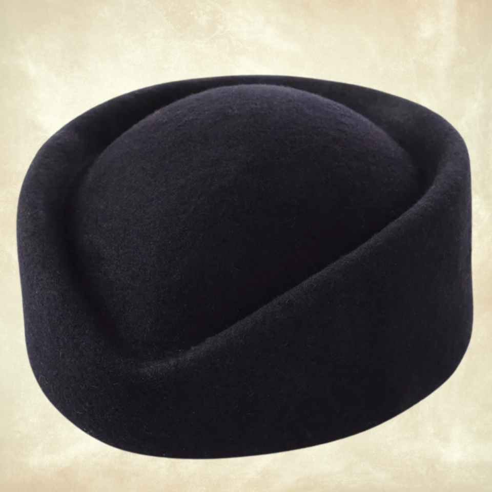 Hostes Siyah Renk Vualet Şapka