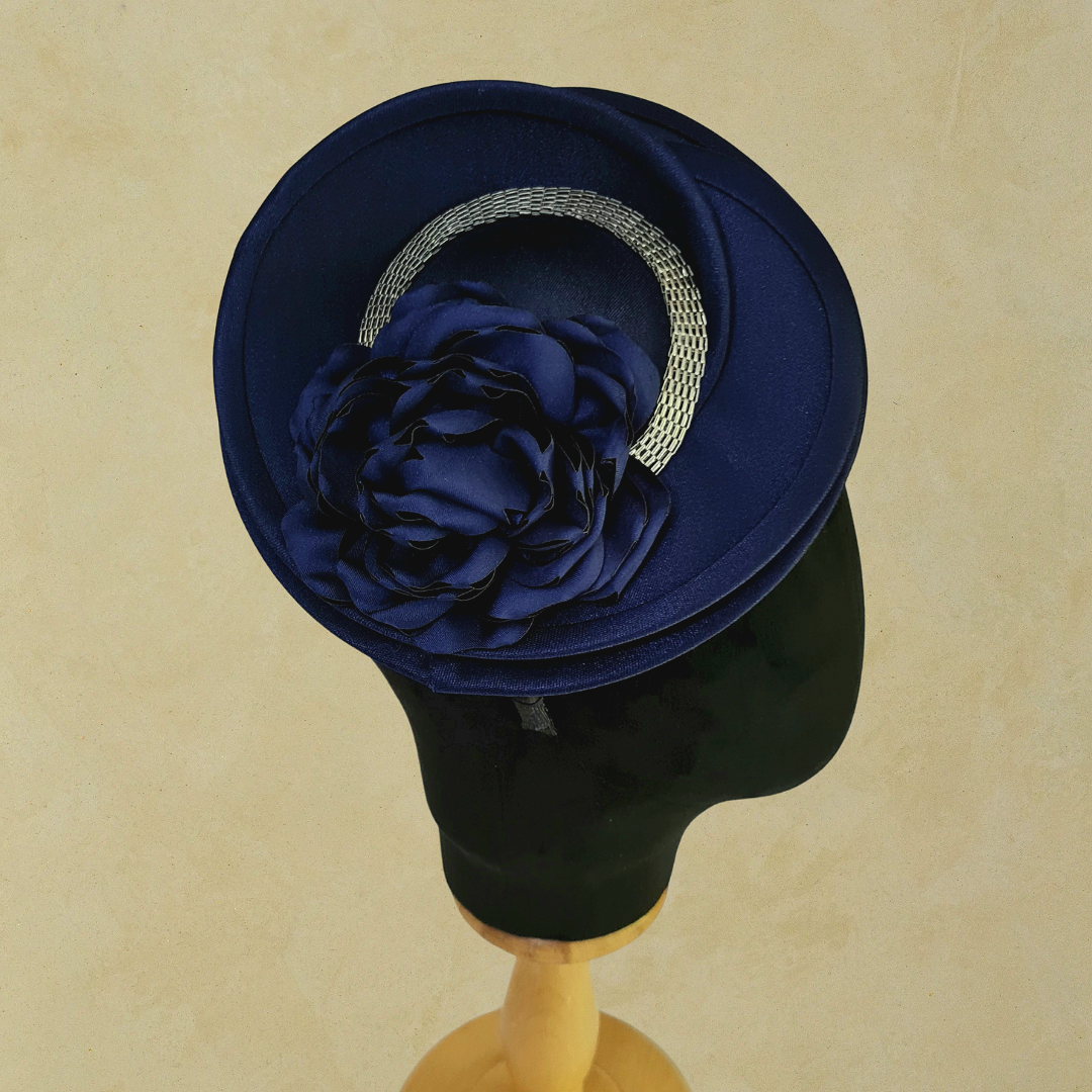 Reneta Lacivert Renk Vualet Şapka 20 cm