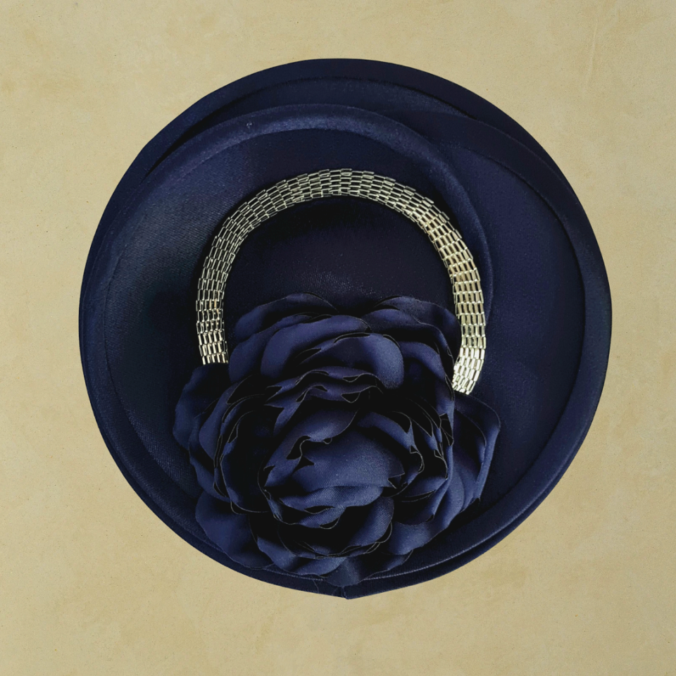 Reneta Lacivert Renk Vualet Şapka 20 cm