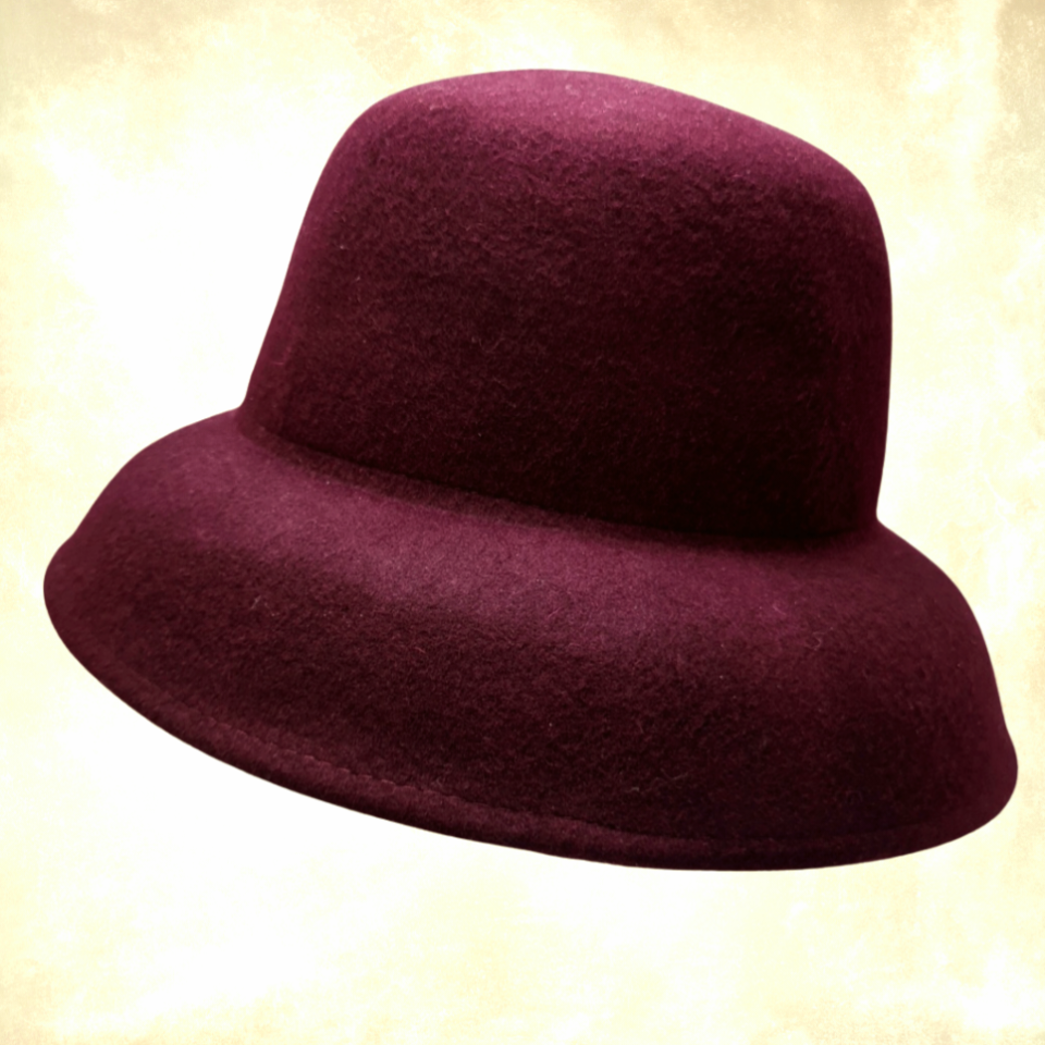 Hepburn Bordo Renk  Şapka