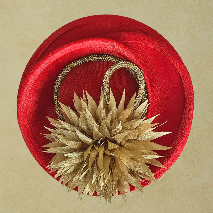 Reneta Kırmızı Gold Renk Vualet 20 cm